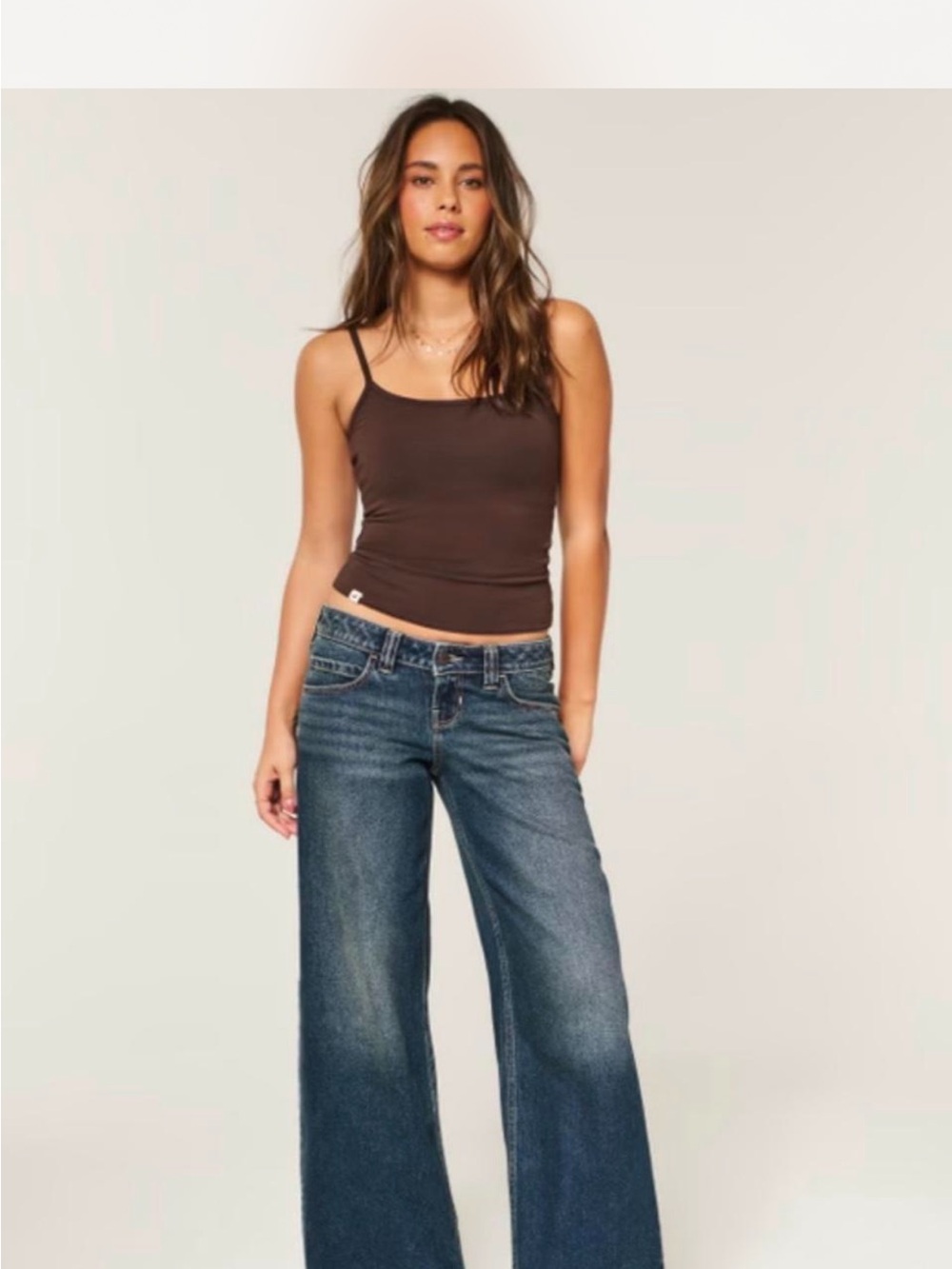Hollister Low-Rise Baggy Jeans Blue Waist 27